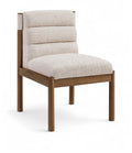 Ersilia Linen Textured Fabric Upholstered Dining Chair