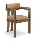 Keswick Vegan Leather Upholstered Dining Arm Chair