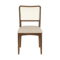 Augustine Cane Back And Vegan Leather Upholstered Seat Dining Chair