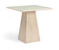 Augustine Natural Glass And Cane Top With Solid Wood Base Counter Height Table