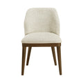 Trapani Linen Textured Fabric Upholstered Dining Chair