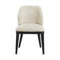 Trapani Linen Textured Fabric Upholstered Dining Chair