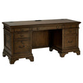 Hartshill Credenza with Power Outlet in Burnished Oak