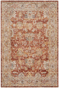 Sahar Rust Persian Polyester Area Rug