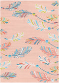 Imagination Pink Multicolor Kids Polyester Area Rug