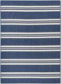 Horizon Indoor/Outdoor Navy Modern Polypropylene Area Rug