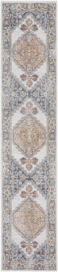Astra Machine Washable Grey Gold Vintage Polyester Area Rug