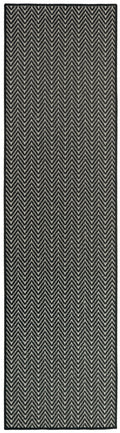 Horizon Indoor/Outdoor Black Modern Polypropylene Area Rug