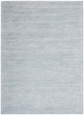 CK010 Linear Light Blue Modern Wool Area Rug