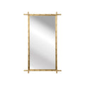 Bamboo Mirror - Brass