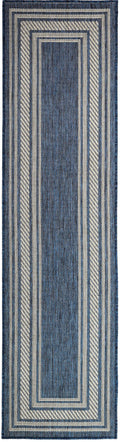 Horizon Indoor/Outdoor Denim Modern Polypropylene Area Rug