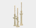 Faux Bois Candlesticks