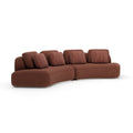 Sasso 2pc Curved Sofa - Saffron