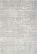 Glitz Silver Grey Modern Polyester Area Rug