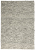 Riverstone Grey Ivory Contemporary Wool Area Rug