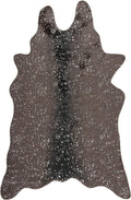 Faux Cowhide Rug – Dark Grey/Silver, Pet & Child Friendly