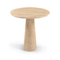 Florian 30" Travertine Genuine Travertine Bistro Dining Table