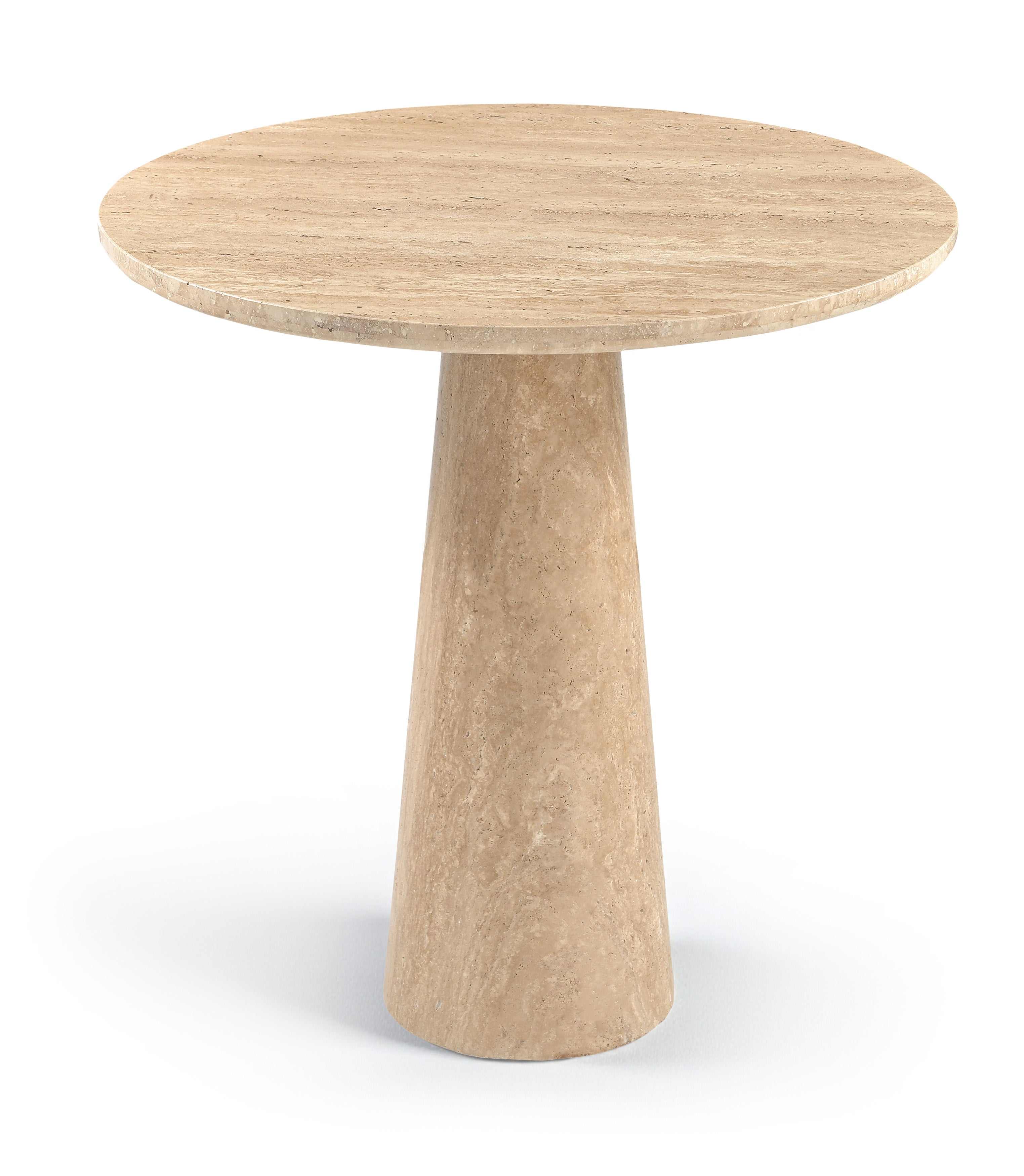 Florian 30" Travertine Genuine Travertine Bistro Dining Table