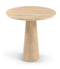 Florian 30" Travertine Genuine Travertine Bistro Dining Table