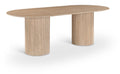 Lydia 87" Natural Travertine Dining Table (3 Boxes)