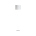 Amelia Rattan Floor Lamp - Matte White