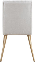 Emmarose Linen Textured Fabric Upholstered Dining Chair