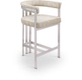 Louisa Velvet Upholstered Counter Stool