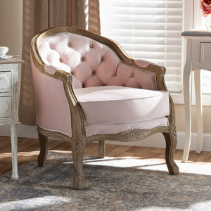 Genevieve Light Pink Chair