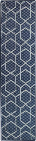 Horizon Indoor/Outdoor Navy Modern Polypropylene Area Rug