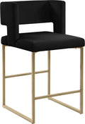 Carys Velvet Upholstered Counter Stool