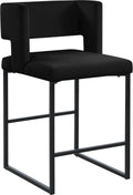 Carys Velvet Upholstered Counter Stool
