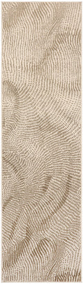 Central Park West Beige Brown Modern Polyester Area Rug
