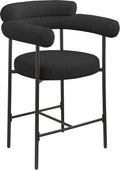 Bridgette Boucle Fabric Upholstered Counter Stool