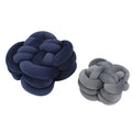 Gila Navy And Grey Velvet Knot Pillows