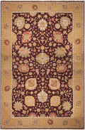 Nourmak Burgundy Traditional Wool Area Rug