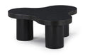 Delaney Black Oak Veneer And Solid Wood Coffee Table - CT13
