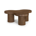 Delaney Brown Walnut Oak Veneer And Solid Wood Coffee Table - CT13