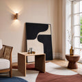 Varese Natural Travertine End / Side Table