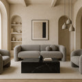 Ottilie Marble Finish Concrete Indoor / Outdoor Coffee Table