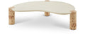 Tarragona Natural Resin Top And Burl Veneer Base Coffee Table