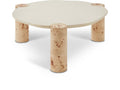 Tarragona Natural Resin Top And Burl Veneer Base Coffee Table