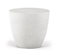 Pistoia White Concrete Indoor/Outdoor End Table