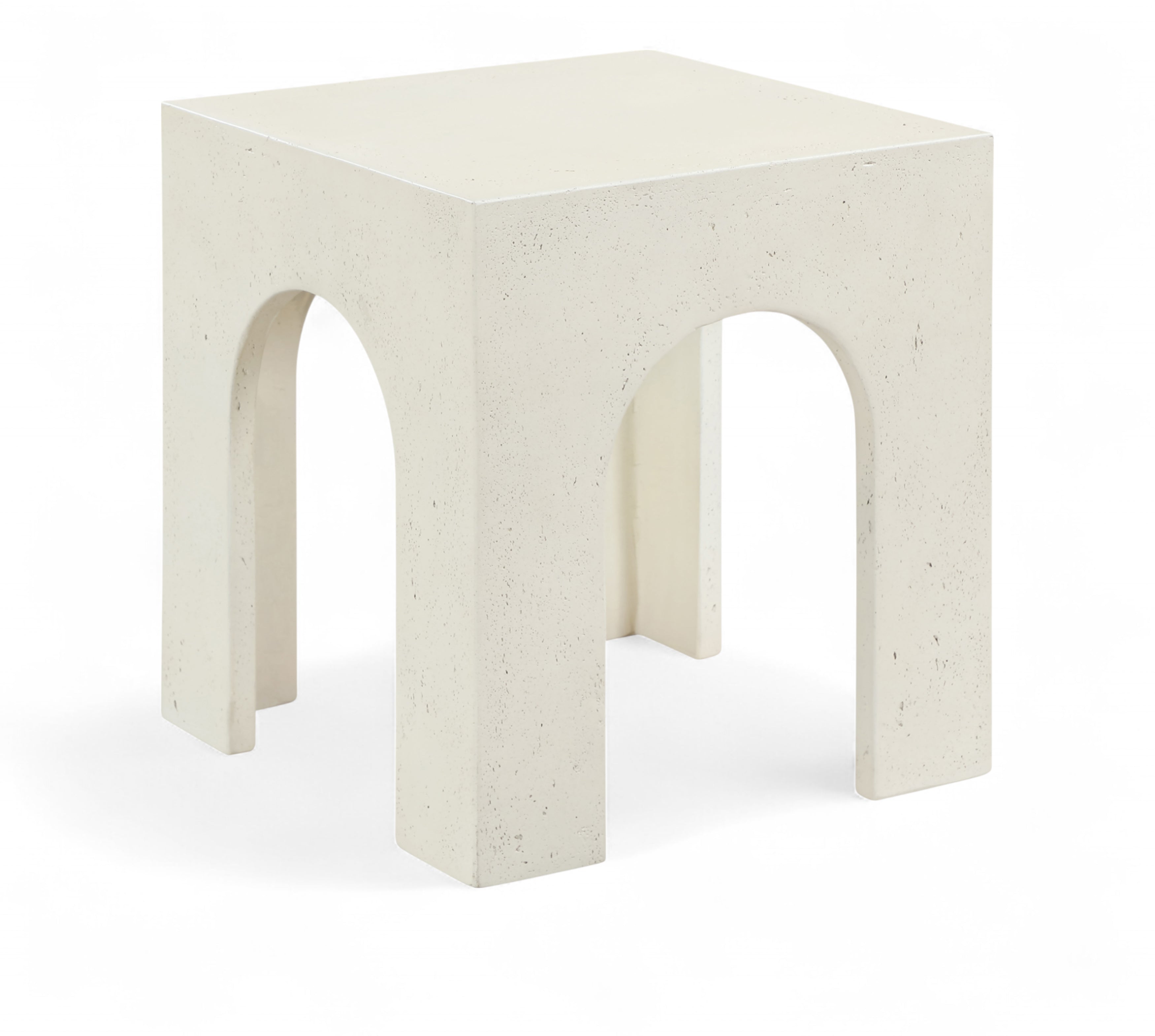 Pomeline Concrete And Fiberglass Indoor / Outdoor End Table