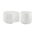 Hesper White Concrete Indoor/Outdoor Coffee Table Set