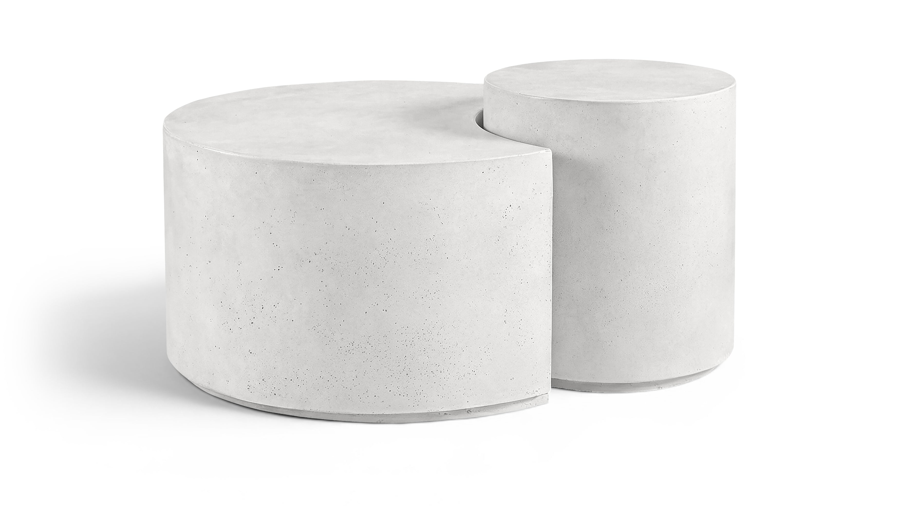 Hesper White Concrete Indoor/Outdoor Coffee Table Set