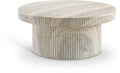 Kinsale Natural Travertine Finish Concrete Indoor / Outdoor Coffee Table