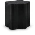 Ximena Black Solid Wood And Burl Veneer End / Side Table - ET