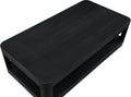 Pisa Black Solid Wood And Burl Veneer Coffee Table - CT