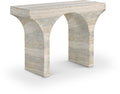 Pandora Natural Travertine Finish Console Table