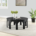 Viterbo Solid Wood And Oak Veneer Coffee Table